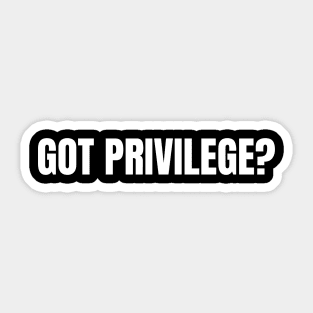 White-Privilege Sticker